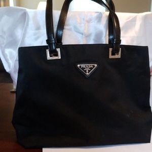 Prada nylon & leather classic Vela bag